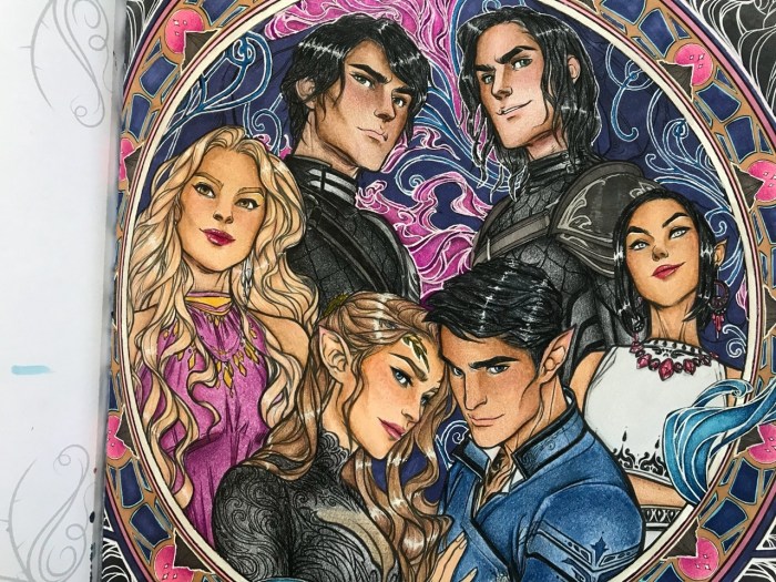 Acotar coloring book pages